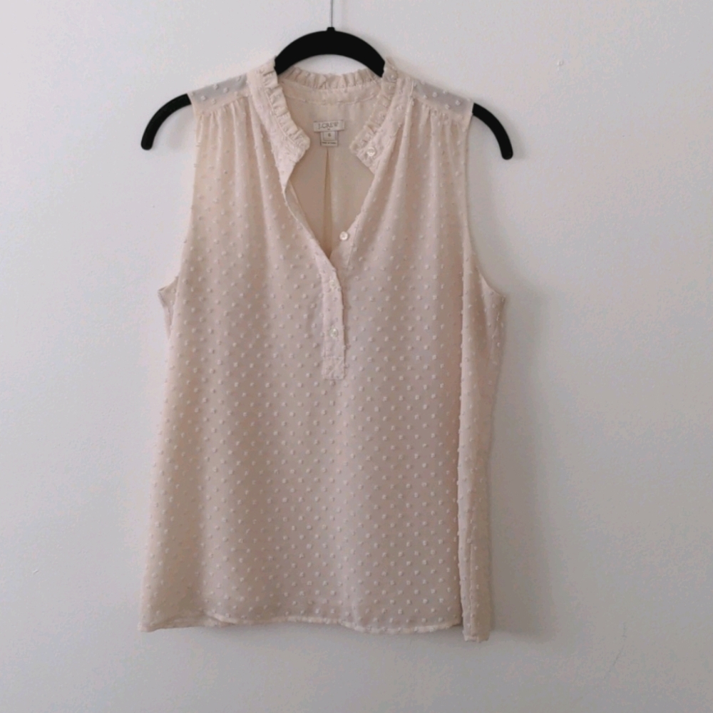 J Crew Factory Swiss Dot Top